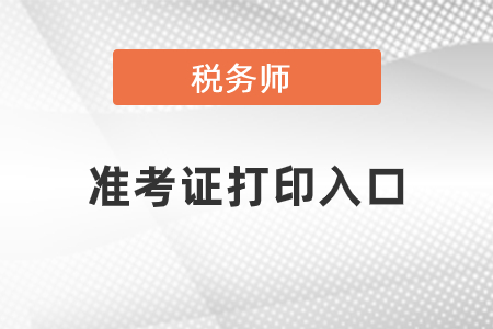 海南省昌江自治县税务师准考证打印官网在哪里？